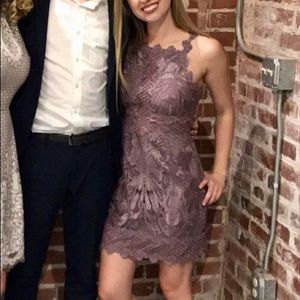 TopShop Lace Detail Sleeveless A-Line Dress